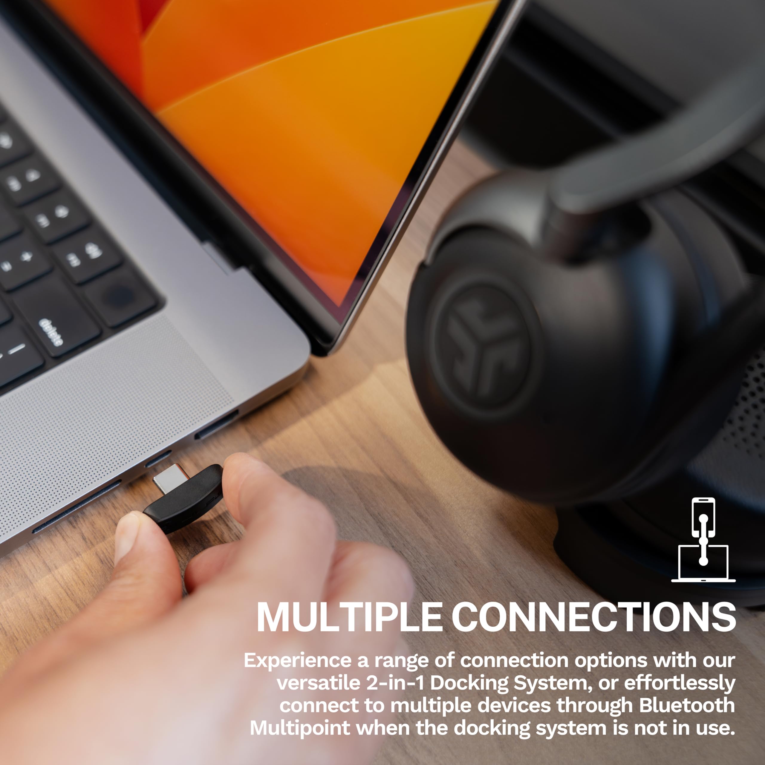 JLab Epic Work Bundle, Epic Work Wireless Headset, Epic Mini Keyboard and Epic Wireless Mouse - Image 3