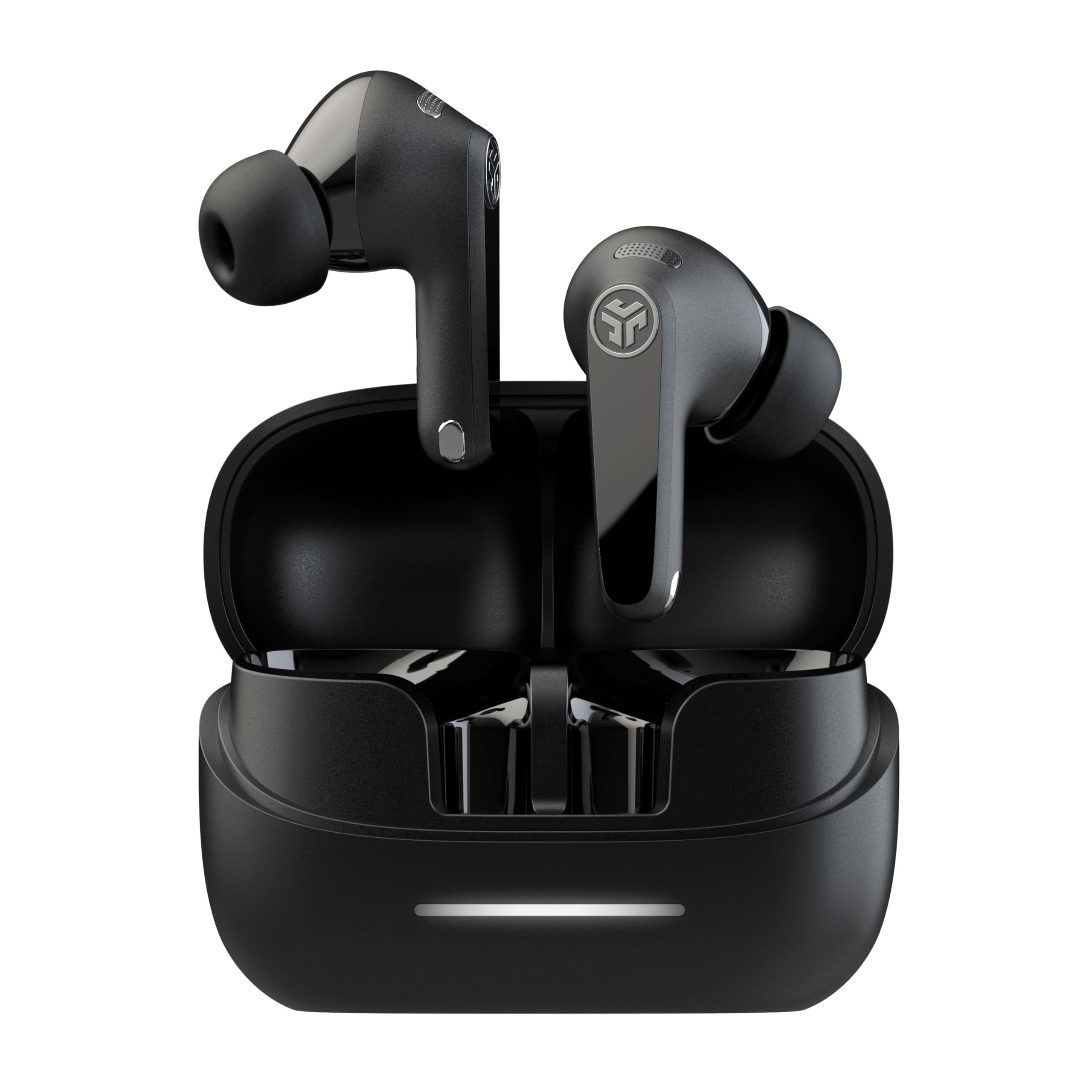 JLab JBuds Pods ANC True Wireless Bluetooth Earbuds, Hybrid Active Noise Canceling, 56+ Hours Playtime, Clear calls, Custom Sound via App, Wireless Charging, Bluetooth Multipoint, Be Aware Mode, Black - Image 3